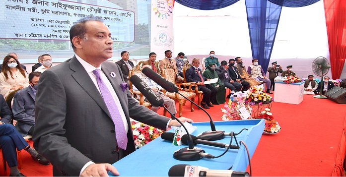ক্যান্সার হাসপাতালের জন্য ভূমিমন্ত্রীর ৫ কোটি টাকা অনুদান