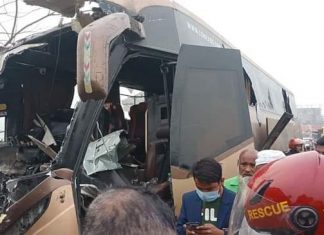 ঢাকা-সিলেট মহাসড়কে দুই বাসের সংঘর্ষে নিহত ৭