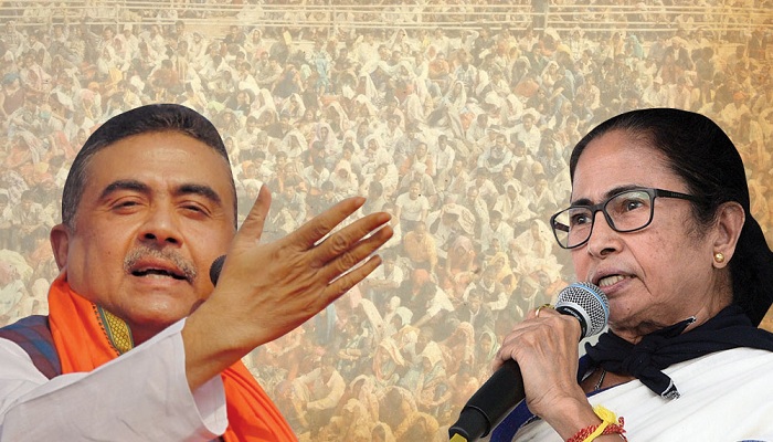 মমতা-শুভেন্দু দ্বৈরথে নজর কাড়ল নন্দীগ্রামই